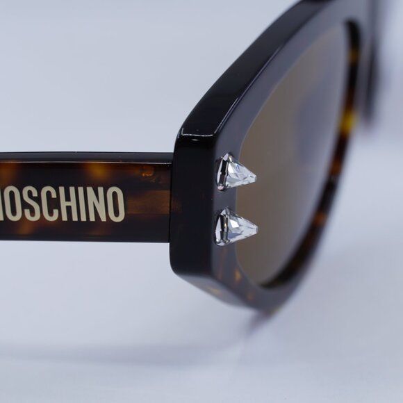 Moschino MOS109/S 0086 70 Cat Eye Sunglasses - Havana/Brown